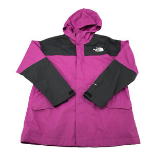 North Face Jacket Youth Small 7/8 Pink DryVent Hooded Mesh Lined